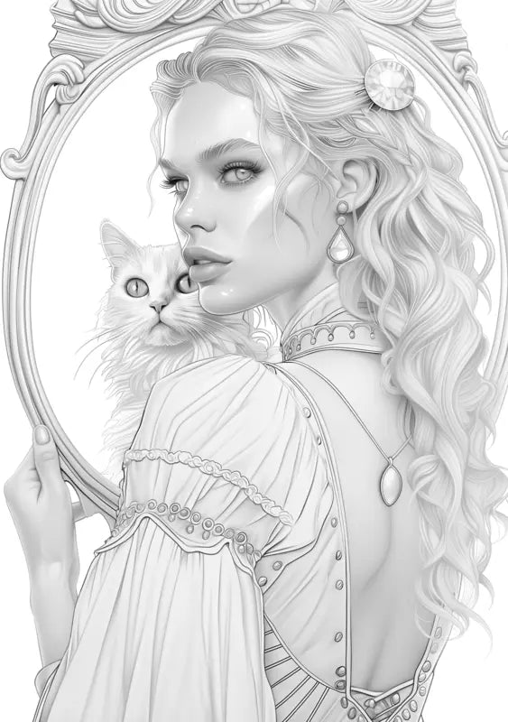 La fée Morgane, page de coloriage adulte
