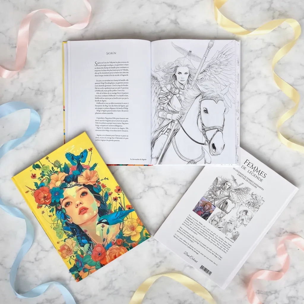 Femmes de Légende: livre de coloriage adulte